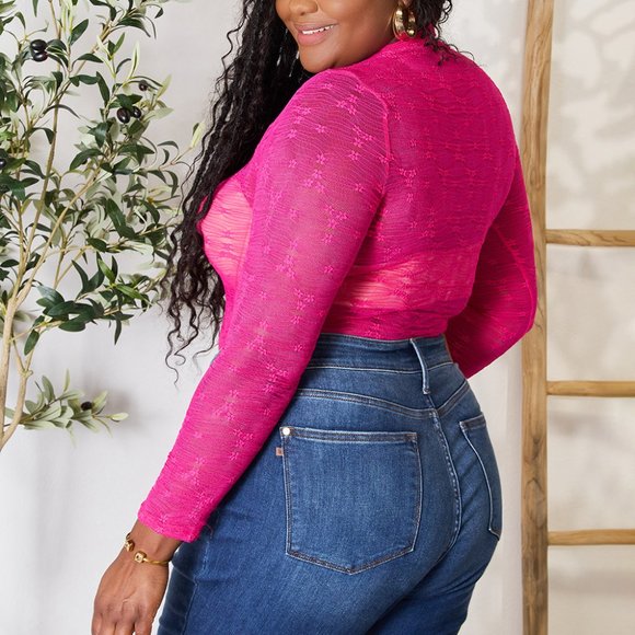 Culture Code Full Size Round Neck Long Sleeve Bodysuit - Picture 7 of 9